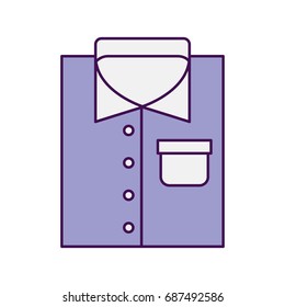 Laundry garments isolated icon