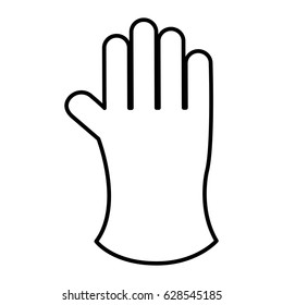 laundry gloves isolated icon