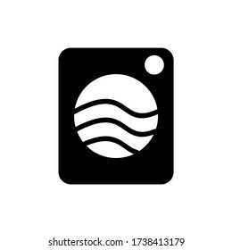 Laundry glyph icon design vector. Laundry business vector illustration.