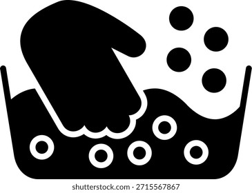 Laundry Glyph Style Icon Design