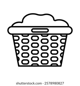 laundry hamper Black and white logo