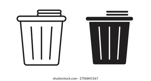 Diseño de símbolo de contorno de concepto de cesta de lavandería. Ilustración de elemento simple.