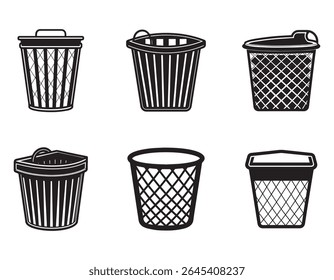 ilustração de vetor de silhueta de ícone de hamper de lavanderia
