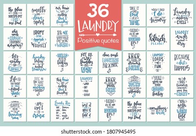 Laundry Hand drawn typography poster. Conceptual handwritten phrase Laundry T shirt hand lettered calligraphic design. Inspirational vector