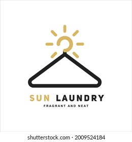 Laundry Hanger  Logo Design Template. For Your Business