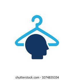 Laundry Head Logo Icon Design