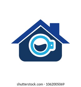 Laundry House Logo Icon Design