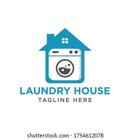 Diseño del logotipo vectorial de la casa de lavado