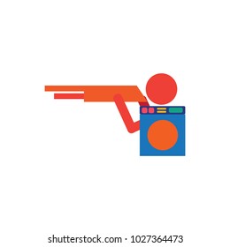 Laundry Hunt Logo Icon Design
