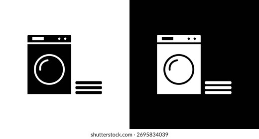 Elemento de design de conceito de ícone de lavandaria. ícones de pictograma.