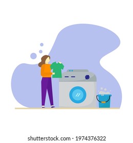 laundry icon daily routine object  illustration vector graphic