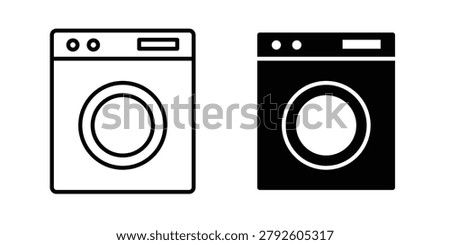 Laundry icon design. Illustration icons in linear and clipart pack.