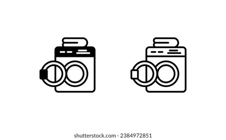 Laundry icon design with white background stock illustration