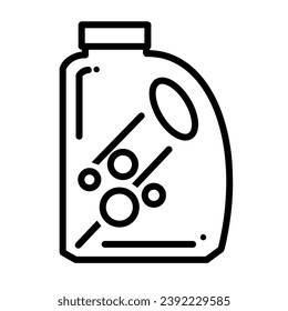 Laundry Icon (Detergent), True Black Icon