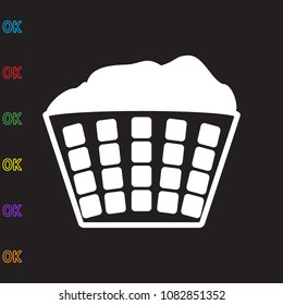laundry, icon illustration