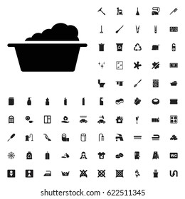 Laundry  icon illustration isolated vector sign symbol. cleaning icons vector set. on white background