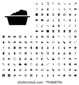 Laundry  icon illustration isolated vector sign symbol. editable cleaning icons vector set.