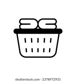 Laundry icon isolate white background vector stock illustration