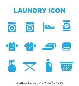 Laundry Icon Logo Simple Vector