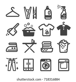 laundry icon set