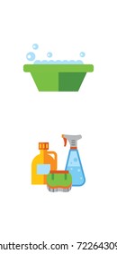 Laundry icon set