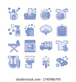 Laundry Icon Set, Laundry Delivery  Icon Set