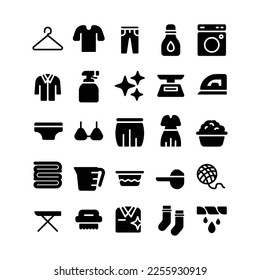 Juego de iconos de lanzamiento con estilo de glifo