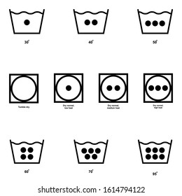 laundry icon set isolated vector illustration