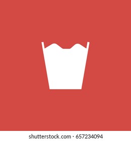laundry icon. sign design. red background