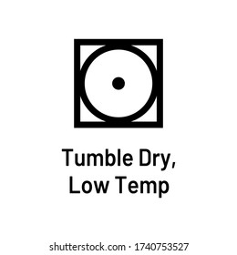 Tumble dry symbol Royalty Free Stock SVG Vector