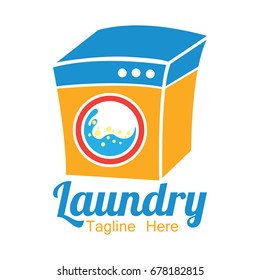 laundry icon with text space for your slogan / tag line, vector illustration