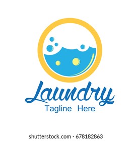 laundry icon with text space for your slogan / tag line, vector illustration