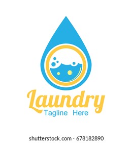 laundry icon with text space for your slogan / tag line, vector illustration