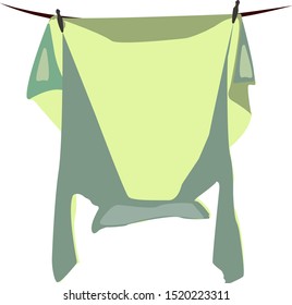 Laundry, illustration, vector on white background.