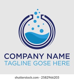 Laundry Lab Logo Icon Design. Illustration Vector Graphic Logo of Laundry Labs. Merging Concepts of a Hanger Fashion and Tube Labs Shape. Good for Fashion Industry, Business Laundry, Boutique, Garment