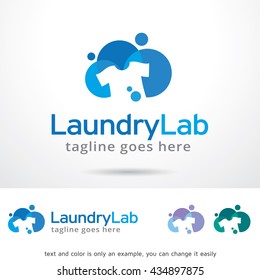 Laundry Lab Logo Template Design Vector