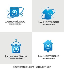 Laundry Label and Badge,Washing Machine, Laundry Washer, Good for business logo. vector illustration