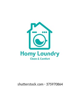 Laundry Label and Badge,Washing Machine, Laundry Washer, Good for business logo. vector illustration