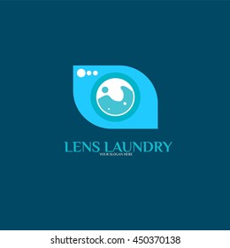 Laundry Label and Badge,Washing Machine, Laundry Washer, Good for business logo Design Template. vector illustration