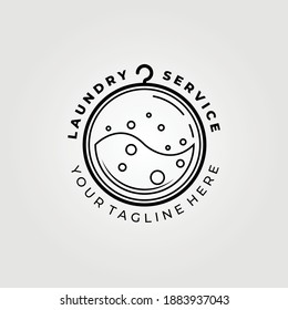 Logo der Wäscheleine, Vektorgrafik-Design