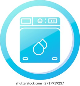 Línea de lavandería Icono de Vector Diseño