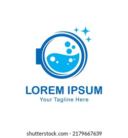 laundry logo abstract vector template