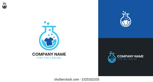 Laundry logo - All elements on this template are editable with vector software, suitable for Laundry Business / Industry.