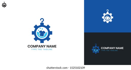 Laundry logo - All elements on this template are editable with vector software, suitable for Laundry Business / Industry.