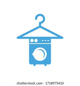 Laundry logo concept. Machine wash vector.