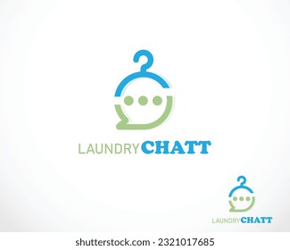 laundry logo creative color clean nature clothes design concept creative