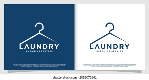 Laundry logo with creative element style Premium Vector part 6