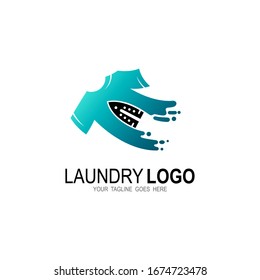 Diseño de logotipo de lavado, Ilustración de pantalones limpio para el diseño del logotipo de lavandería