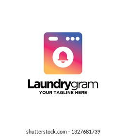 laundry logo design combination