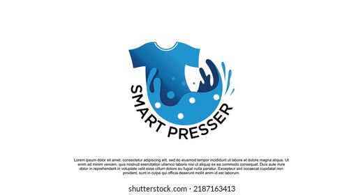 Laundry logo design with creative concept Premium Vector part 2